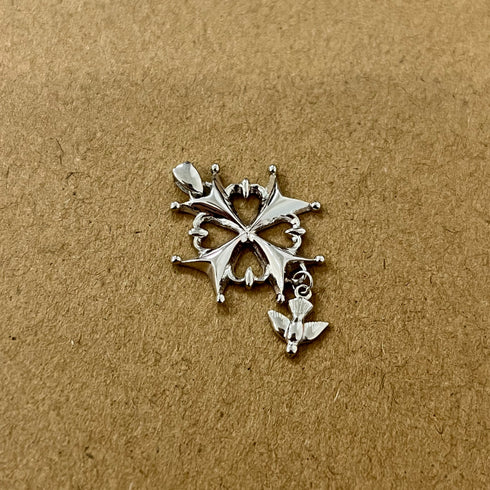 Huguenot Cross Pendant Sterling Silver - Zafari Studio Jewelry